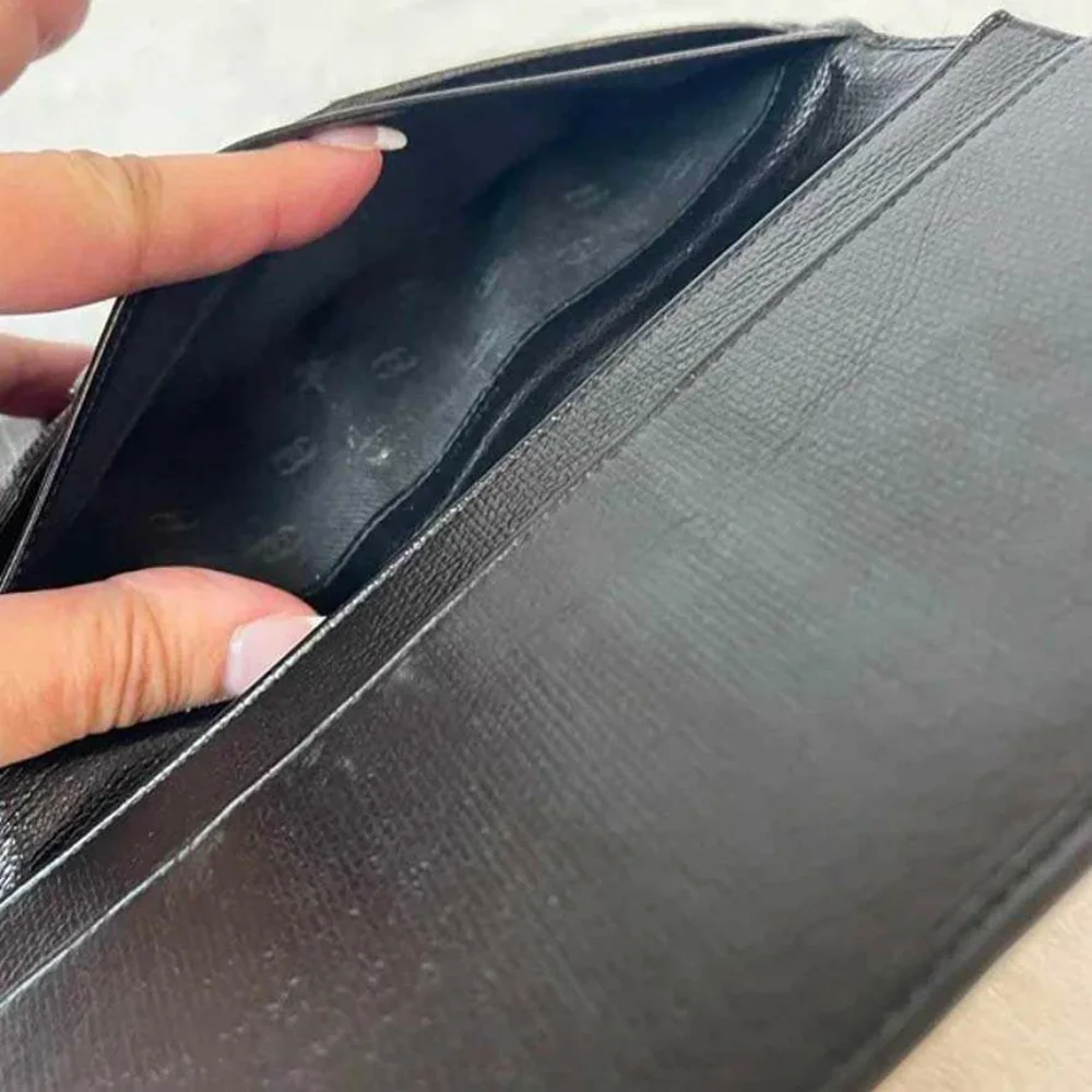 Chanel Coco Button Caviar Leather Snap Wallet on a Chain - Picture 8 of 14